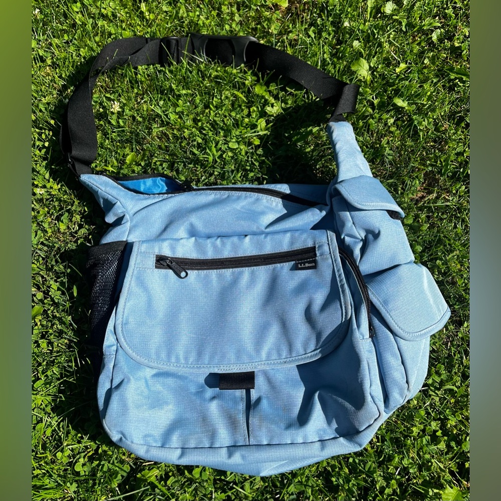 L.L. Bean Light Blue Crossbody Shoulder Bag